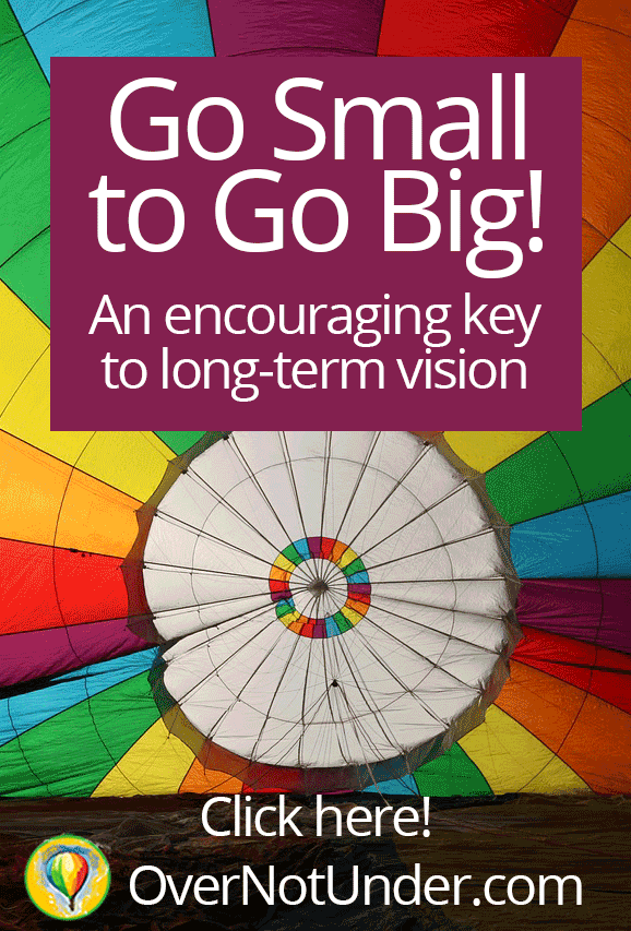Go Small to Go Big | by Jamie Rohrbaugh | OverNotUnder.com